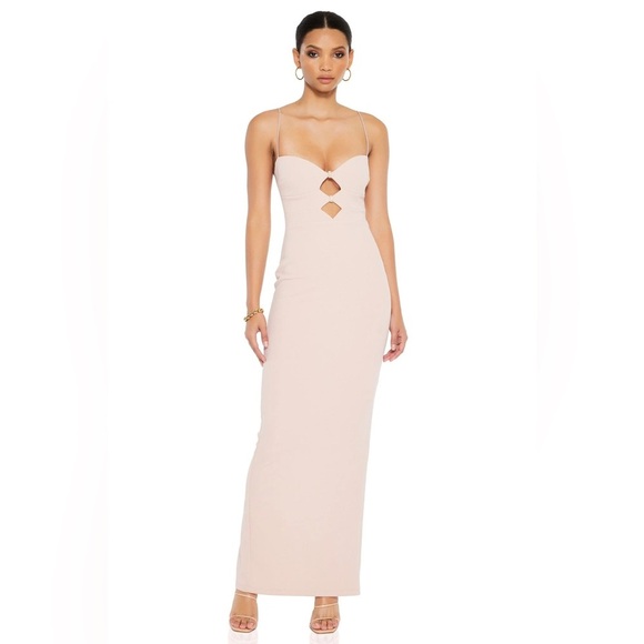 polyvore maxi dresses Aurore Crystal Embellished Maxi Dress (Final Sale-US Only), S / Black